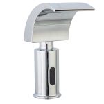 Baterie lavoar cu senzor , tip cascada , crom lucios TRENDY S, 3384, trendysanitary.ro