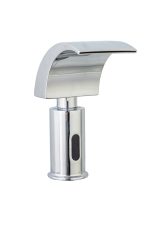 Baterie lavoar cu senzor , tip cascada , crom lucios TRENDY S, 7050, trendysanitary.ro