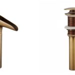 Set baterie lavoar montare blat cascada cu ventil evacuare lavoar fara preaplin TRENDY S, 563, trendysanitary.ro