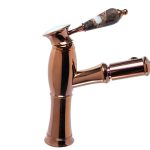 Baterie lavoar rose-gold para dus extractabila  TRENDY S, 1192, trendysanitary.ro