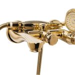 Baterie cada montare  perete gold TRENDY S, 4418, trendysanitary.ro