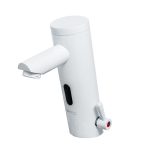 Baterie lavoar baie cu senzor alb mat TRENDY S, 9626, trendysanitary.ro