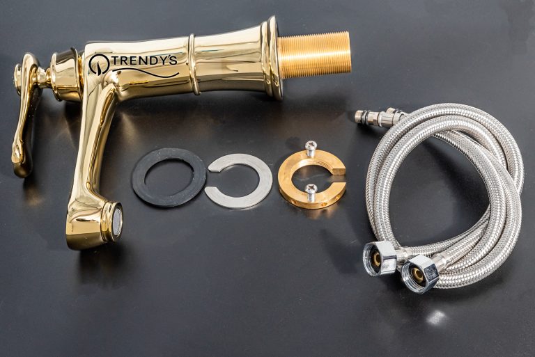 Baterie lavoar montare chiuveta baie gold TRENDY S, 2910, trendysanitary.ro