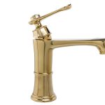 Baterie lavoar montare chiuveta baie gold TRENDY S, 9993, trendysanitary.ro