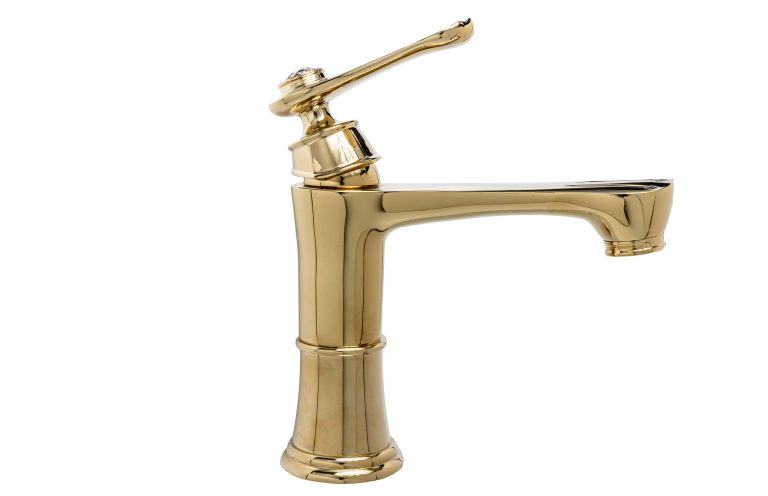 Baterie lavoar montare chiuveta baie gold TRENDY S, 2628, trendysanitary.ro