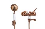 Baterie cada fixare perete rose-gold TRENDY S, 7754, trendysanitary.ro