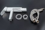 Baterie lavoar pipa fixa gri Mat aluminiu TRENDY S, 9648, trendysanitary.ro