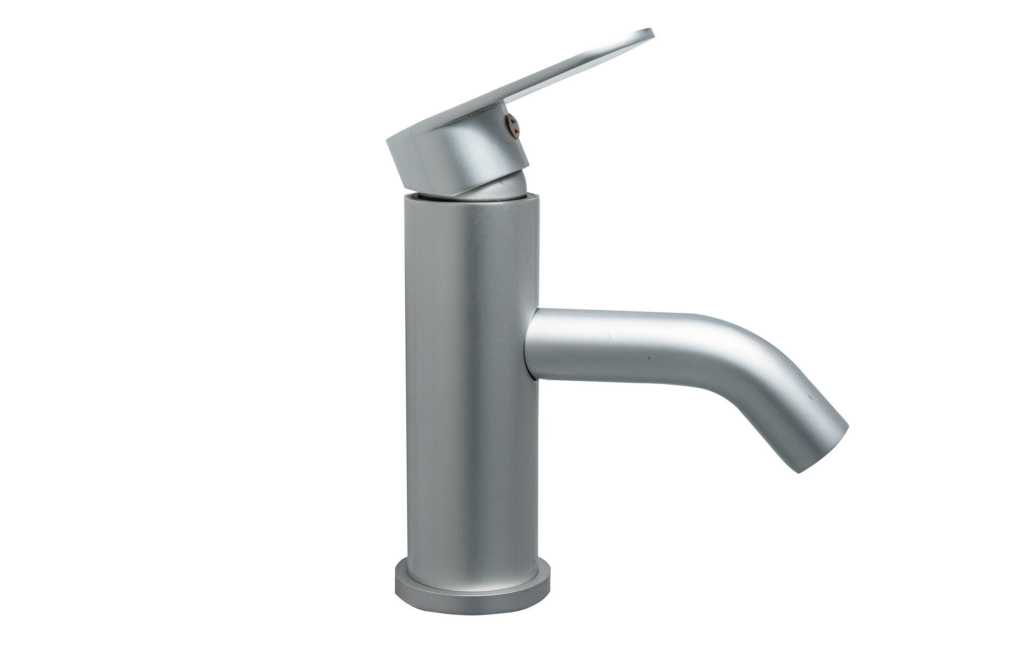Baterie lavoar pipa fixa gri Mat TRENDY S, 5124, trendysanitary.ro