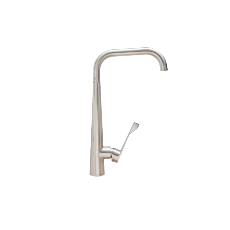 Baterie bucatarie, TRENDY S,  lebada pipa inalta mobila  inox satinat, 1841, trendysanitary.ro