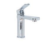 Baterie lavoar pipa fixa  crom lucios  TRENDY S, 666, trendysanitary.ro