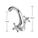 Baterie Lavoar TRENDY’S– Montaj pe Chiuvetă, Crom Lucios, Cartușe Ceramice, 9687, trendysanitary.ro