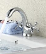 Baterie Lavoar TRENDY’S– Montaj pe Chiuvetă, Crom Lucios, Cartușe Ceramice, 4576, trendysanitary.ro