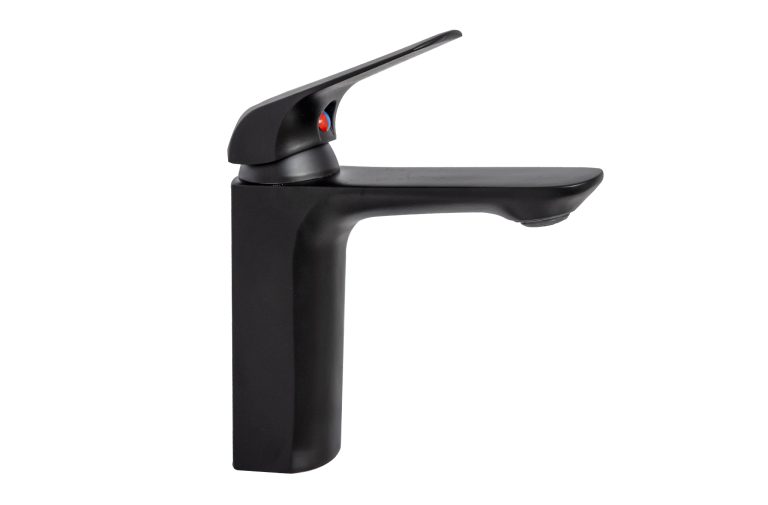 Baterie lavoar montare chiuveta baie negru Mat TRENDY S, 6197, trendysanitary.ro