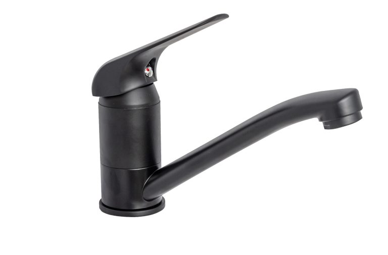 Baterie bucatarie pipa medie mobila negru Mat TRENDY S, 5789, trendysanitary.ro