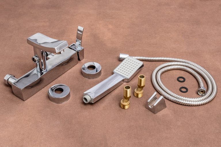 Baterie cada, Baterie cada prindere perete design rectangular  TRENDY S, trendysanitary.ro