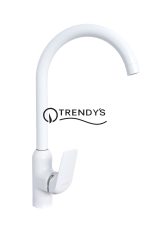 Baterie bucatarie pipa lebada mobila alb Mat TRENDY S, 4852, trendysanitary.ro