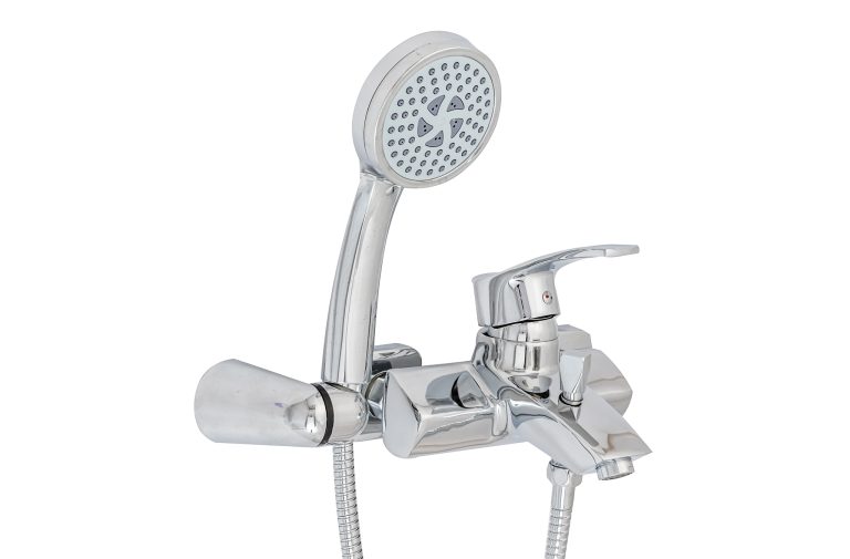 Baterie cada, Baterie cada prindere perete design rectangular crom lucios  TRENDY S, trendysanitary.ro