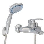 Baterie cadă TRENDY’S, montare pe perete, pipă fixă, 8133, trendysanitary.ro