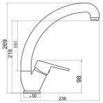 Baterie bucătărie TRENDY’S, tip lebădă, pipă mobilă, finisaj crom lucios, 7540, trendysanitary.ro
