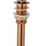 Ventil evacuare lavoar , fara prea plin, rose-gold  TRENDY S, 4860, trendysanitary.ro