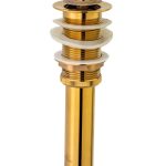 Ventil evacuare lavoar , fara prea plin gold  TRENDY S, 273, trendysanitary.ro
