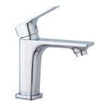 Baterie lavoar baie design slim , crom lucios TRENDY S, 9741, trendysanitary.ro