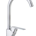 Baterie bucatarie lebada , design slim , crom lucios TRENDY S, 6169, trendysanitary.ro