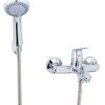 Baterie cada montare perete , pipa fixa , crom lucios TRENDY S, 5620, trendysanitary.ro