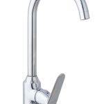 Baterie bucatarie pipa lebada , crom lucios TRENDY S, 4350, trendysanitary.ro