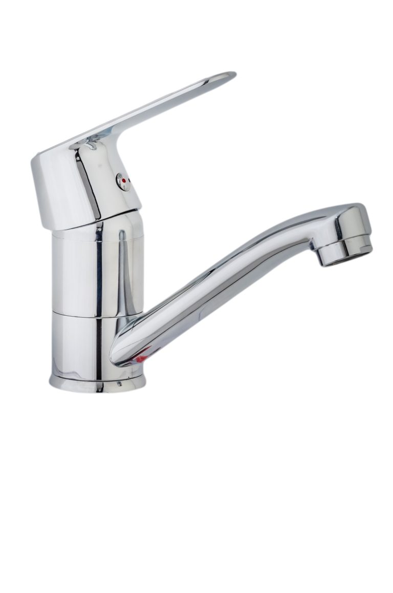Baterie bucatarie , pipa medie  mobila , crom lucios TRENDY S, 7341, trendysanitary.ro