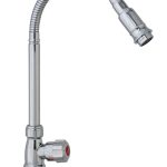 Baterie chiuveta bucatarie , apa rece , cu rozeta pipa flexibila TRENDY S, 2910, trendysanitary.ro