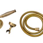 Set dus , bronz antichizat  , cu  para furtun si suport dus TRENDY  S, 9390, trendysanitary.ro