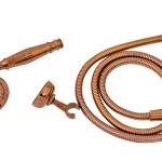 Set dus , rose-gold , cu para furtun si suport dus TRENDY S, 5386, trendysanitary.ro