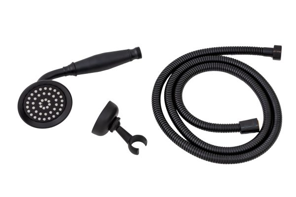 Set dus , negru Mat , cu para ,furtun si suport dus TRENDY S, 1844, trendysanitary.ro