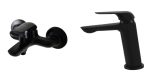 Set baterie cada si lavoar baie, negru Mat TRENDY S, 7977, trendysanitary.ro