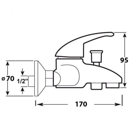Baterie cada, Set baterie cada si lavoar baie, negru Mat TRENDY S, trendysanitary.ro