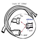 Set dus , para,furtun si suport pentru dus , negru Mat    TRENDY S, 9621, trendysanitary.ro