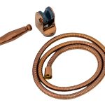 Set dus , para,furtun si suport pentru dus , rose-gold  TRENDY S, 7025, trendysanitary.ro
