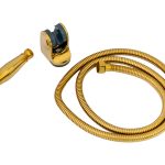 Set dus , para,furtun si suport pentru dus , gold  TRENDY S, 1023, trendysanitary.ro