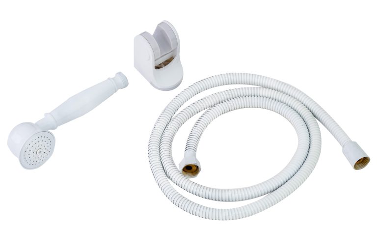 Set dus , para,furtun si suport pentru dus , alb Mat   TRENDY S, 9730, trendysanitary.ro