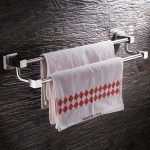 Suport prosop dublu , inox satinat TRENDY S, 9939, trendysanitary.ro
