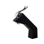 Baterie lavoar, montare blat, black-chrome  TRENDY S, 2849, trendysanitary.ro