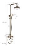 Coloana dus, cu trei functii, TRENDY’S, 3278, trendysanitary.ro