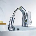 Baterie lavoar, para de dus extractabila , crom lucios TRENDY S, 9622, trendysanitary.ro