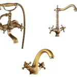 Set Baterii Cadă, Lavoar și Lebădă TRENDY’S, 4128, trendysanitary.ro