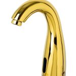 Baterie lavoar TRENDY S , cu senzor ,montare chiuveta baie, gold, 8023, trendysanitary.ro