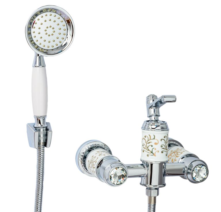 Baterie cabina dus, TRENDY S, white- crom, 9740, trendysanitary.ro