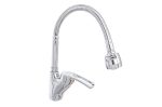 Baterie bucătărie TRENDY’S, pipă flexibilă, perlator 2 funcții, finisaj crom lucios, 9428, trendysanitary.ro