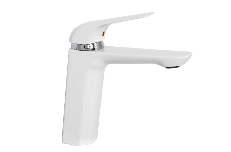 Baterii chiuveta baie, Baterie lavoar,TRENDY S, montare chiuveta baie, alb Mat, trendysanitary.ro