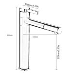 Baterie lavoar TRENDY S, design cilindric, montare pe blat, 8232, trendysanitary.ro